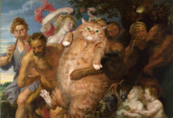 Anthony Van Dyck, Drunken Cat Silenus supported by Satyrs