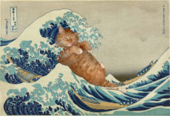 Katsushika Hokusai, The great wave off shore of Catnagawa