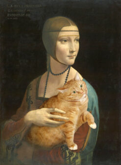 Leonardo Da Vinci, Lady with a Cat pretending to be an Ermine