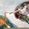 Canvas Print Michelangelo, The Creation of cAt-dam