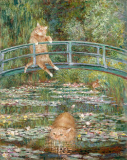 Claude Monet, Bathing in a Pond of Water Lilies