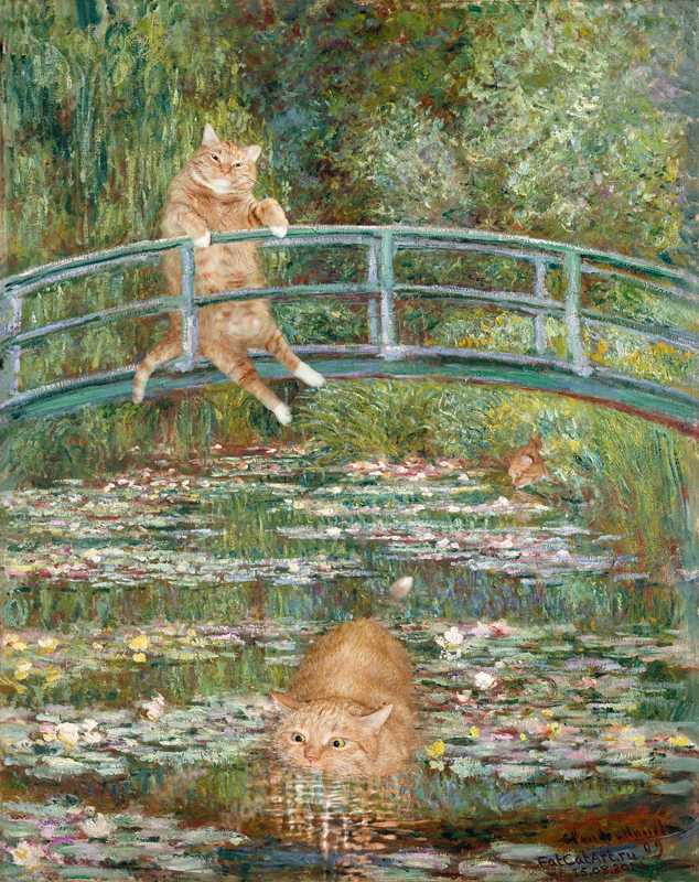 Claude Monet, Bathing in a Pond of Water Lilies
