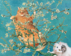 Vincent van Gogh. Cats in almond blossoms