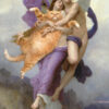 William-Adolphe Bouguereau. The Abduction of Psyche and the Fat Cat canvas print