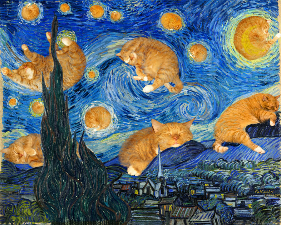 Vincent van Gogh. The Furry Starry Night