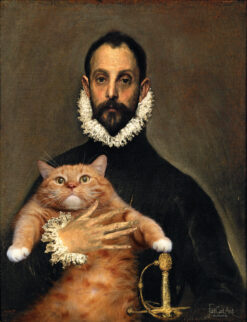 El Greco. The Nobleman with his Cat on his Chest