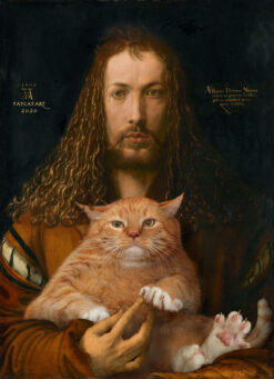 Albrecht Dürer. Self-portrait with the furball
