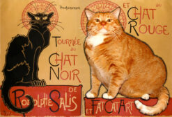 Théophile Steinlen. Black Cat and Red Cat on tour