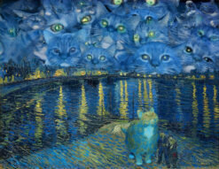 Vincent van Gogh. Furry Starry Night over the Rhone