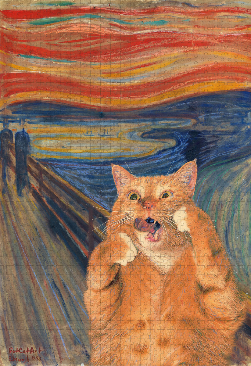 Edward Munch, The Scream. Jigsaw Puzzle