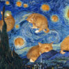 Vincent van Gogh. The Furry Starry Night. Jigsaw Puzzle