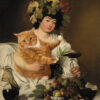 Caravaggio, Bacchus: Wine vs Catnip, poster