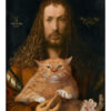 Standard Poster Albrecht Dürer. Self-portrait with the furball