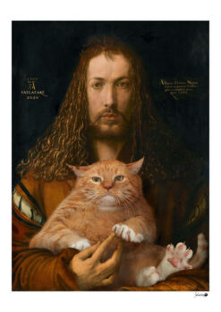 Standard Poster Albrecht Dürer. Self-portrait with the furball