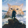 Caspar David Friedrich. Wanderer and the Cat above the Sea of Fog