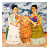Frida Kahlo. Two Fridas and One Cat