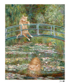 Claude Monet, Bathing in a Pond of Water Lilies